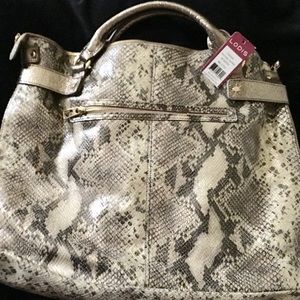 LODIS Perri Snakeskin Large Tote